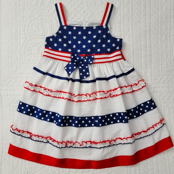 Bonnie Jean Other - Bonnie Jean Girls Patriotic Red/White/Blue Dress Size 5 Pre-owned